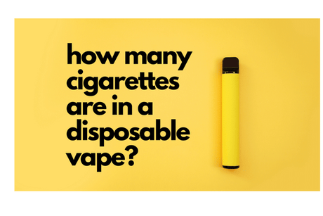 How many ciggerates  are in a disposable vape?