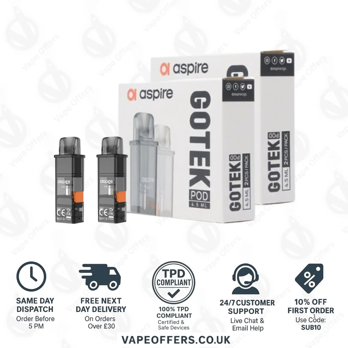 Aspire Gotek Replacement Pods