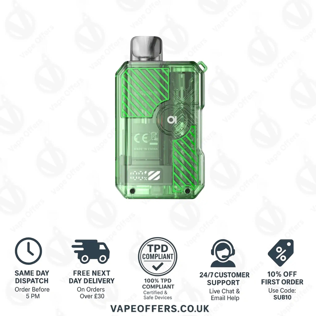 Aspire Gotek X3 Green Pod Kit