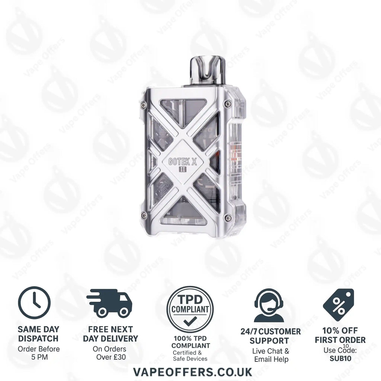 Aspire Gotek X II Pod Kit Silver
