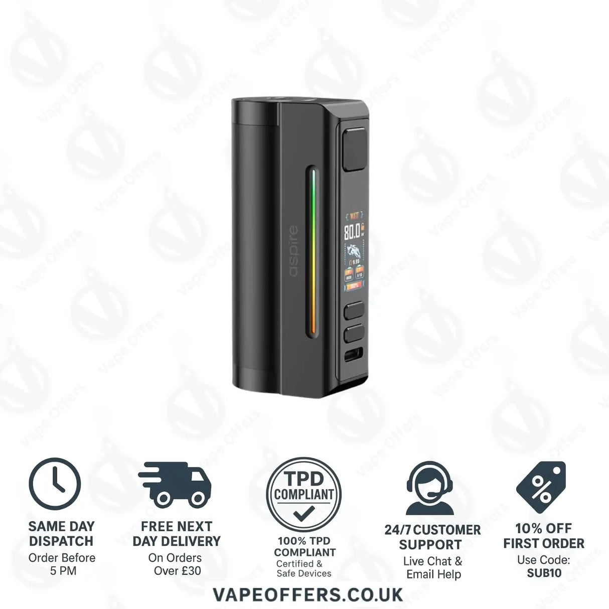 Aspire Zelos M80 Mod Full Black
