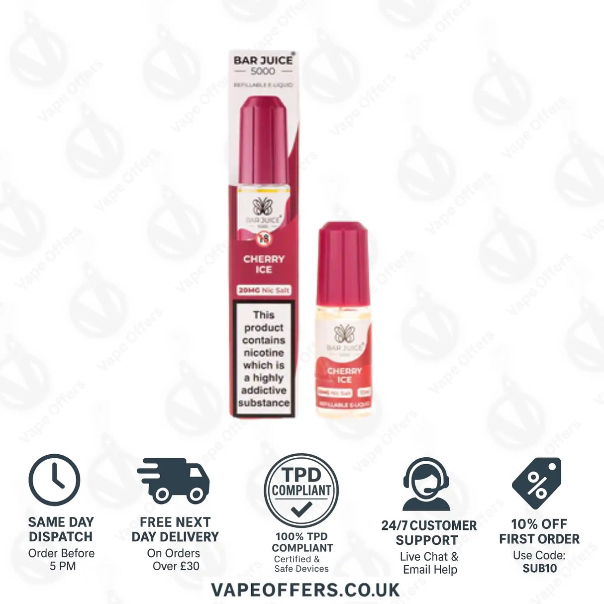 Bar Juice 5000 Cherry Ice Nic Salt