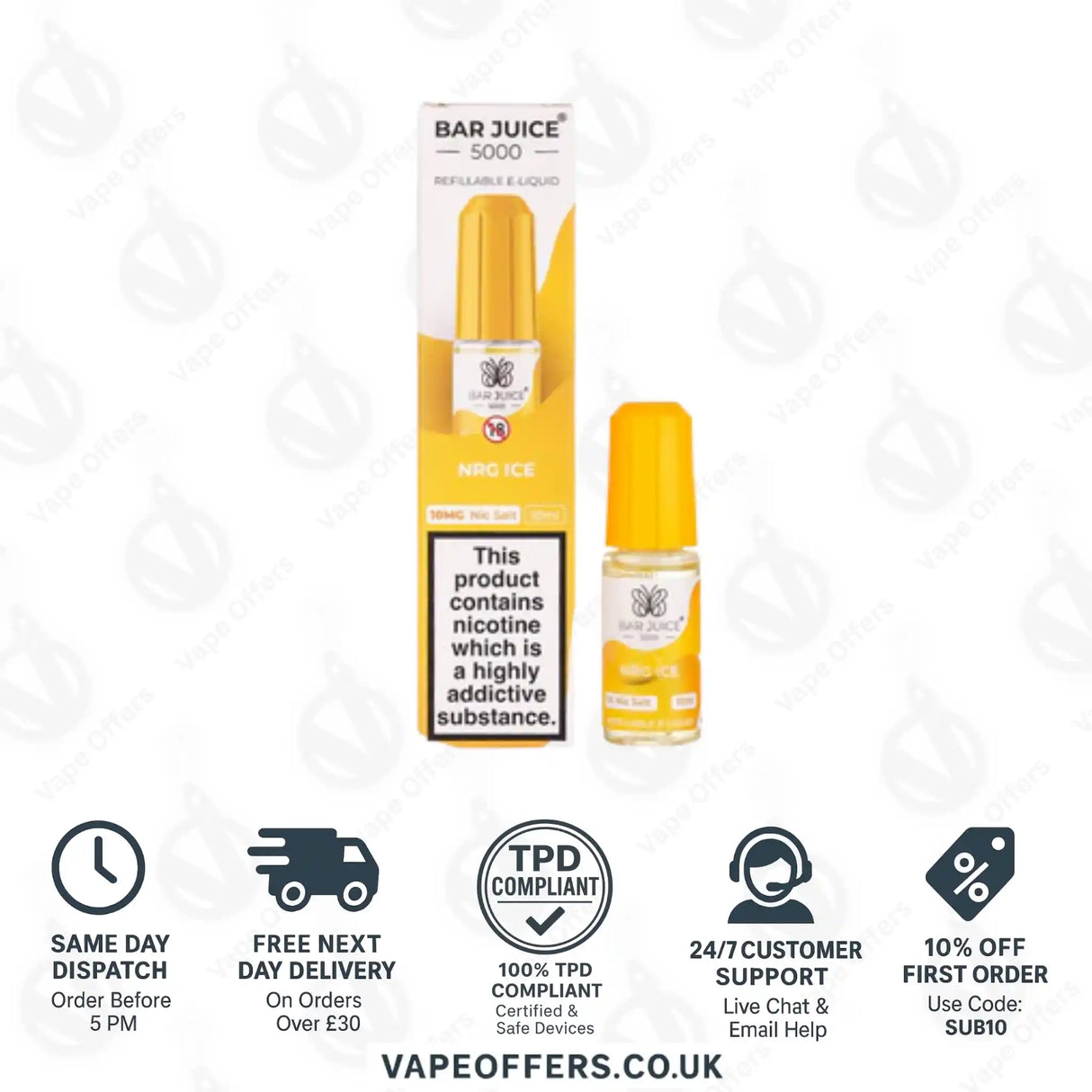 Bar Juice 5000 Energy Ice Nic Salt