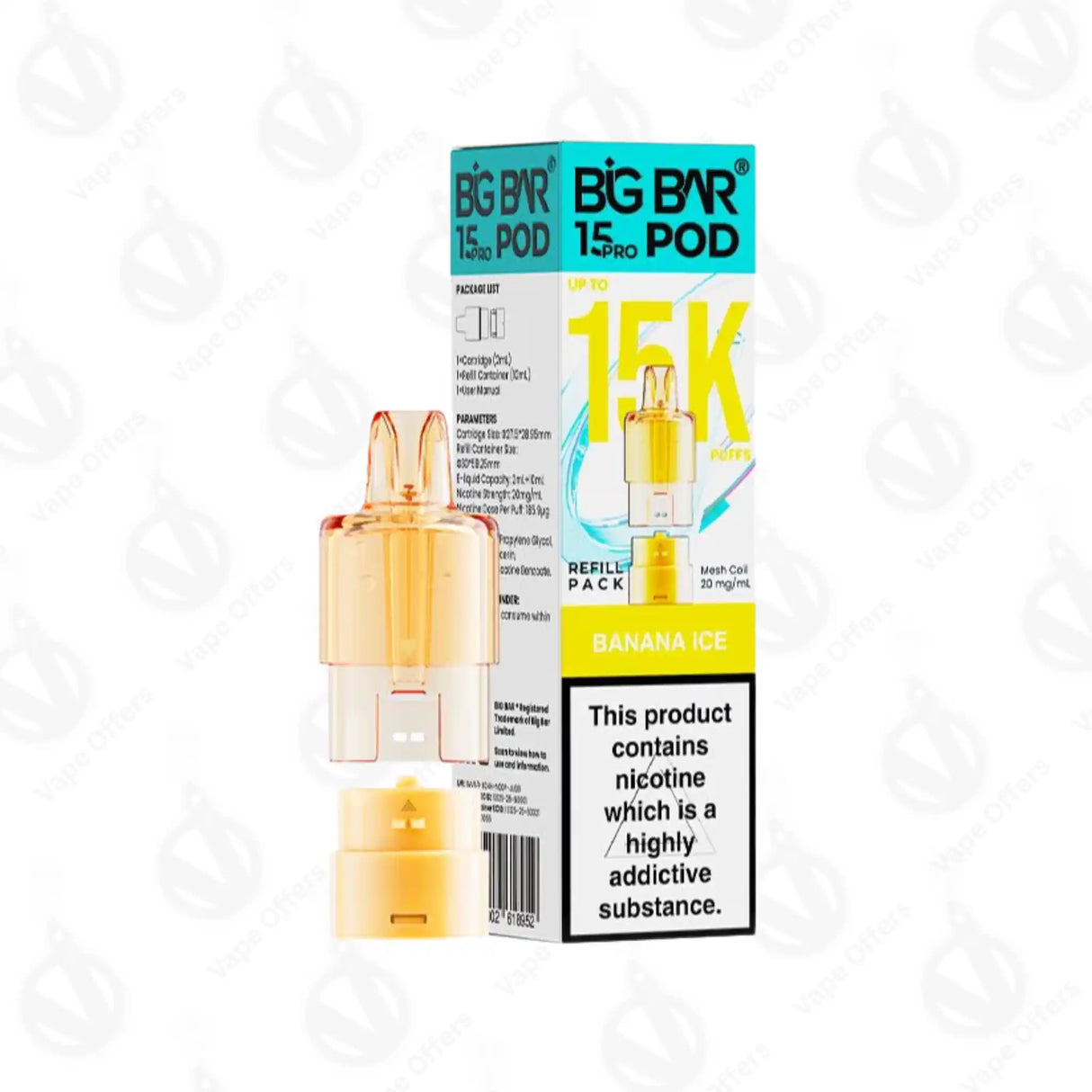 Big Bar 15K Pro Banana Ice Replacement Pod