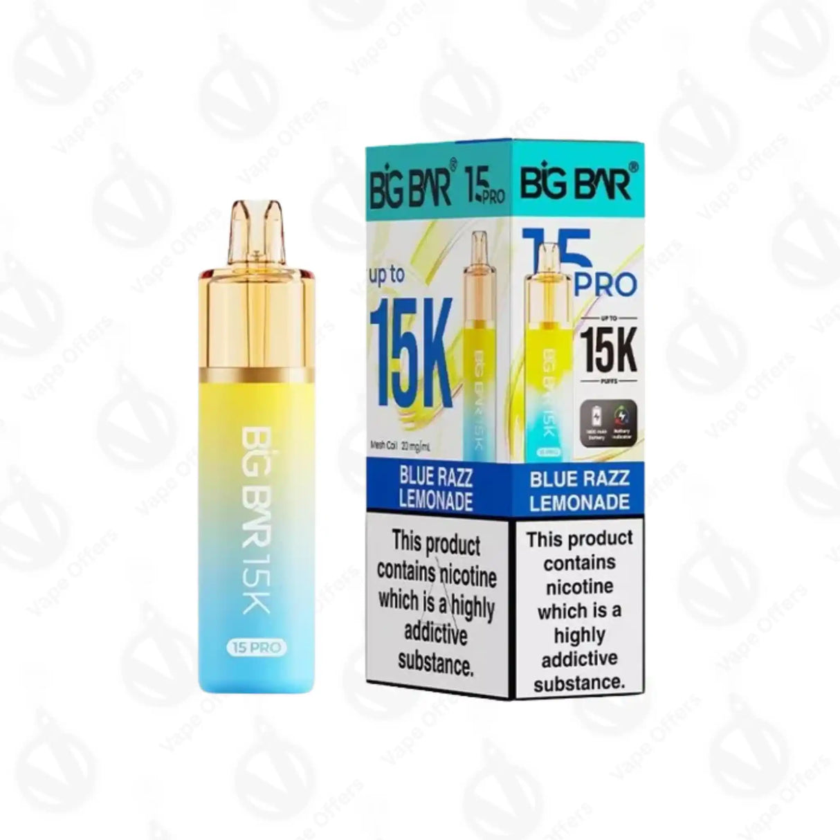 Big Bar 15K Pro Blue Razz Lemonade Prefilled Pod Kit