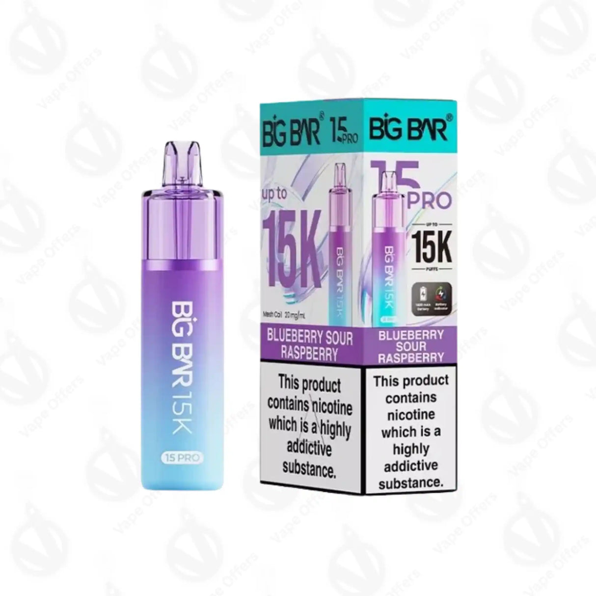 Big Bar 15K Pro Blueberry Sour Raspberry Prefilled Pod Kit