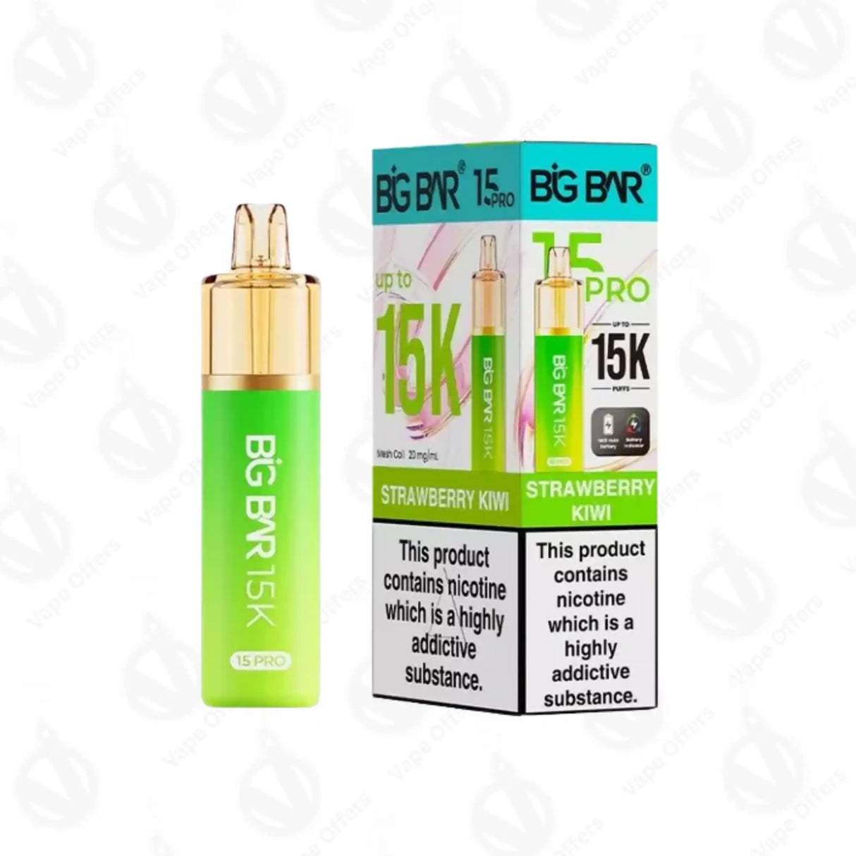 Big Bar 15K Pro Strawberry Kiwi Prefilled Pod Kit