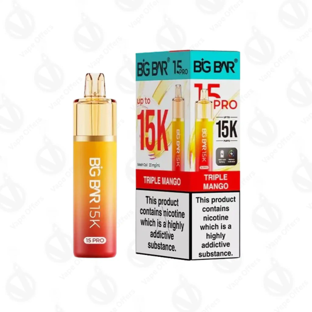 Big Bar 15K Pro Triple Mango Prefilled Pod Kit