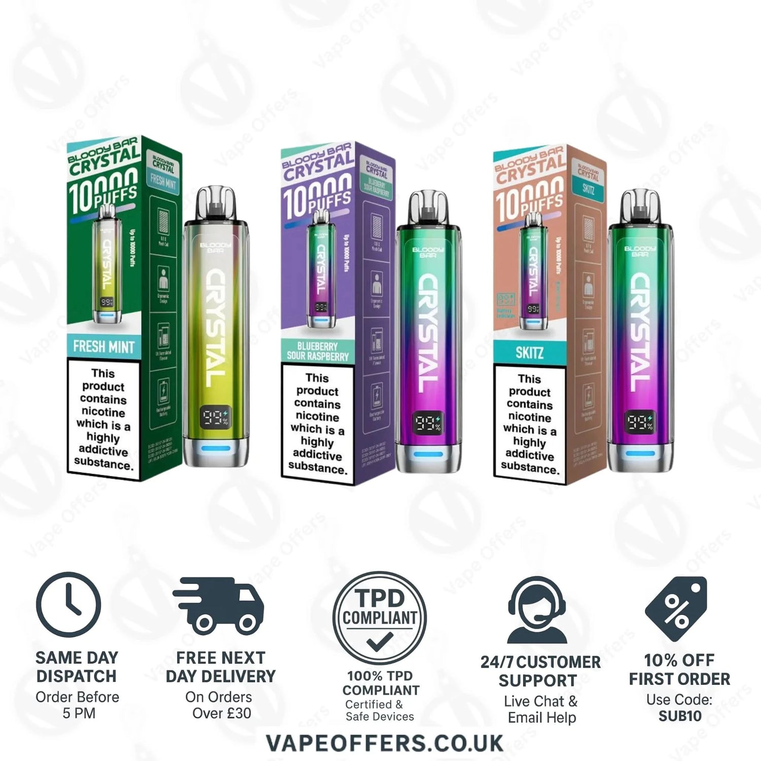 Bloody Bar Crystal 10K Prefilled Pod Kit