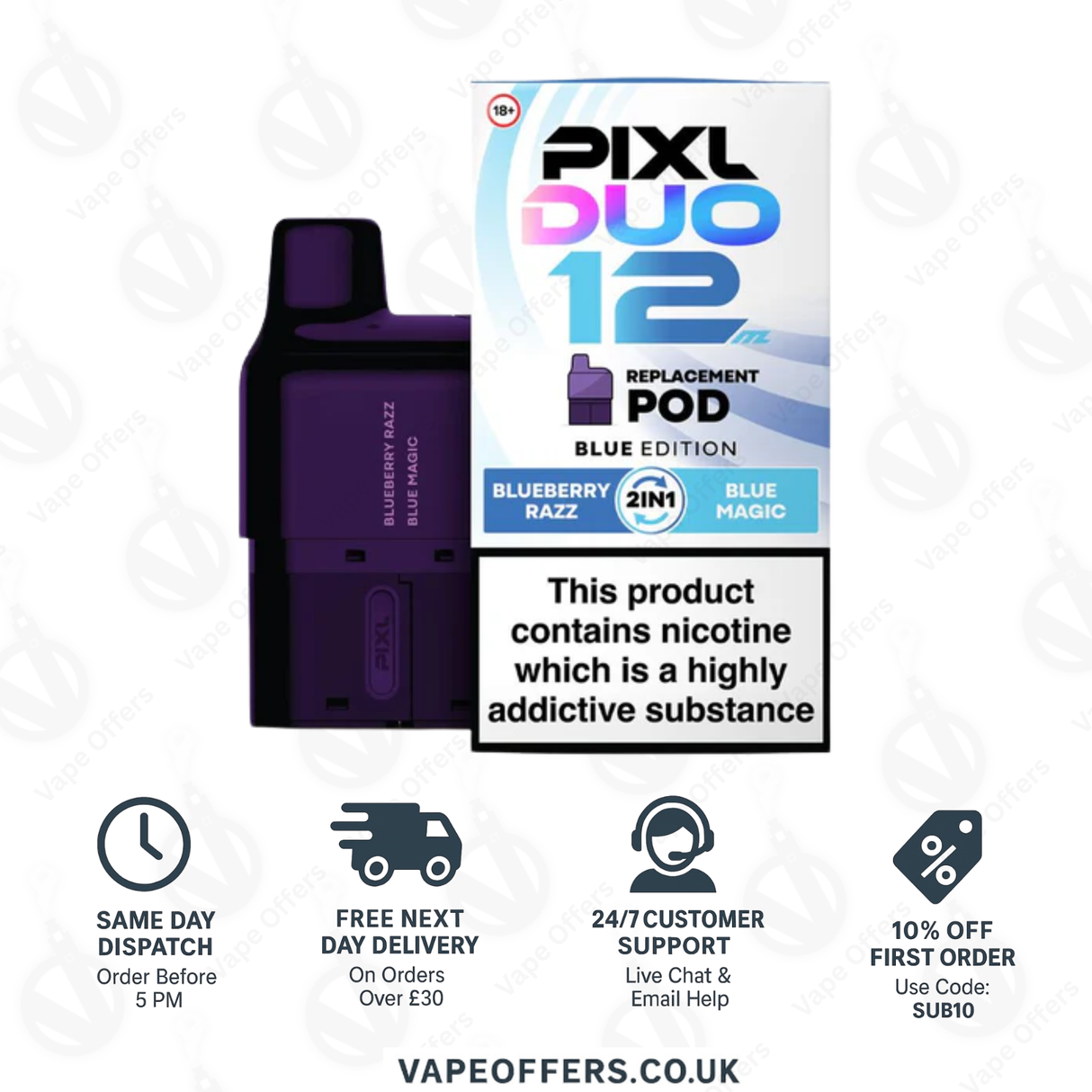 PIXL Duo Prefilled Pods - Blue Edition