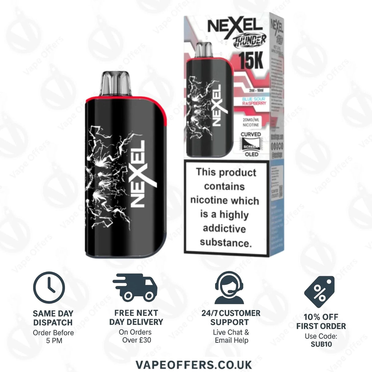 Blue Sour Raspberry – Nexel Thunder 15K