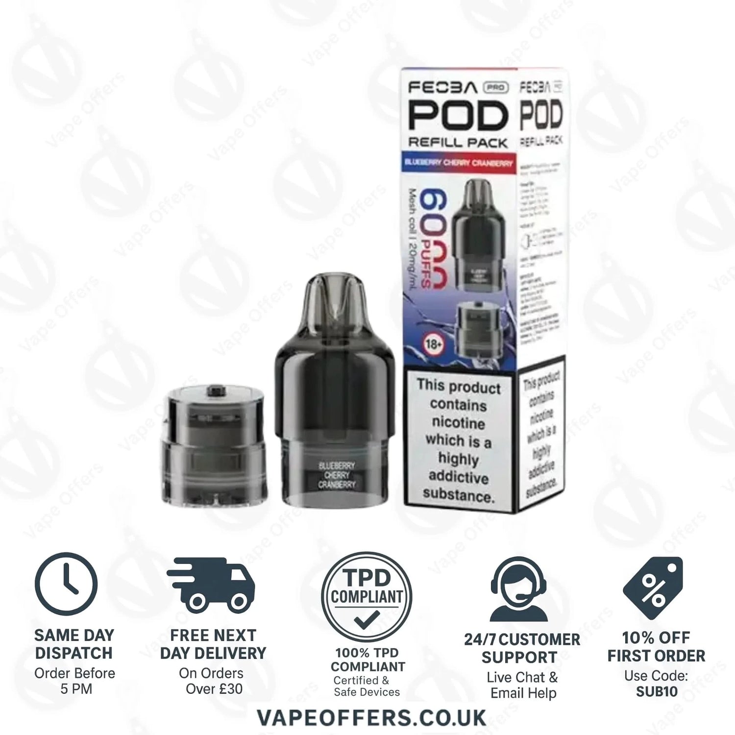 Feoba Pro 6000 Puffs Prefilled Pods