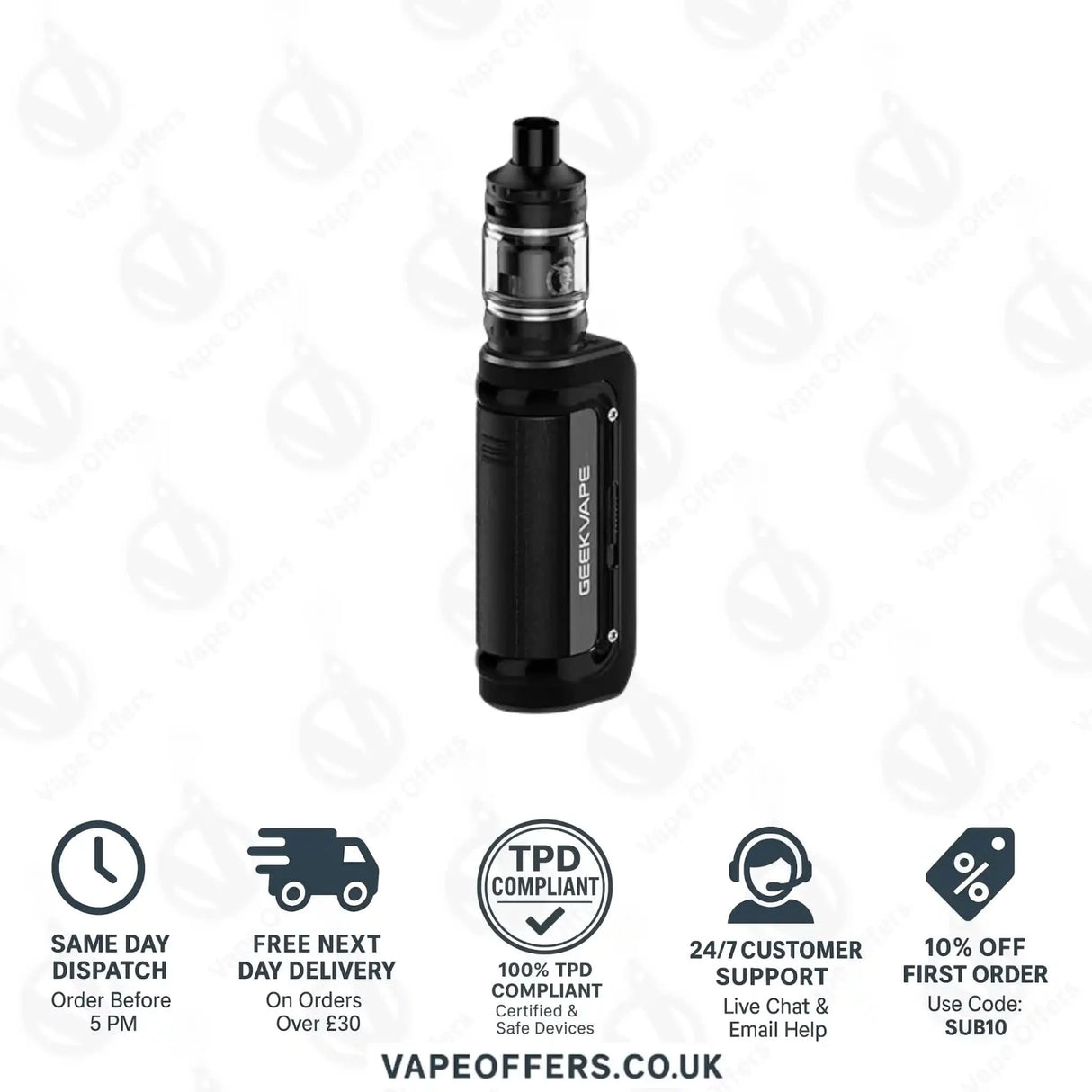 Classic Black Geekvape Aegis Mini 2 Vape Kit