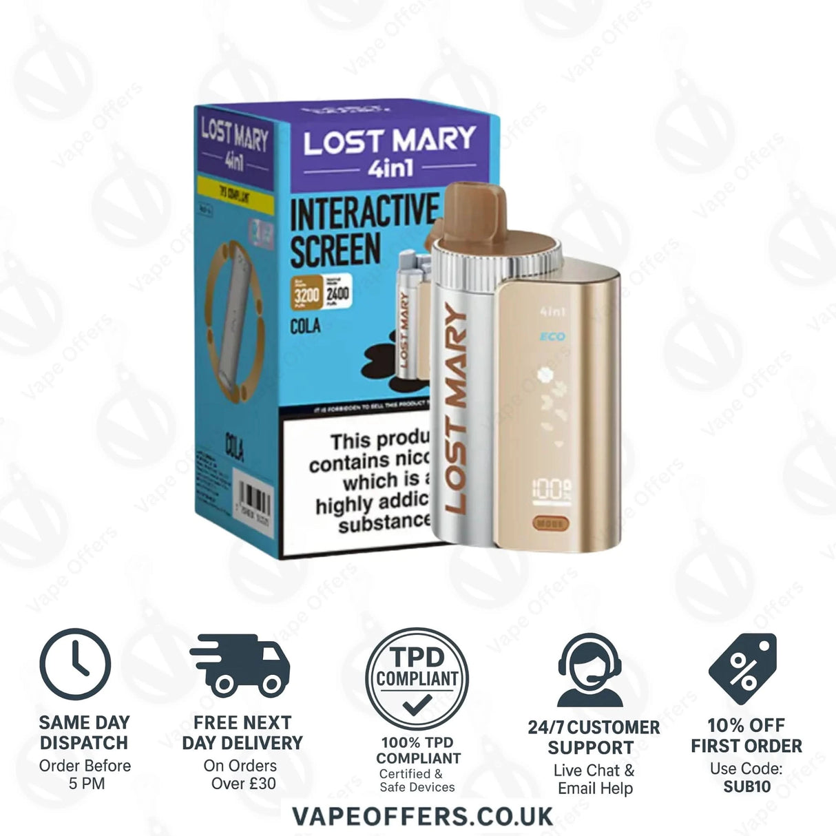Cola Ice Lost Mary 4 in 1 Prefilled Pod Kit