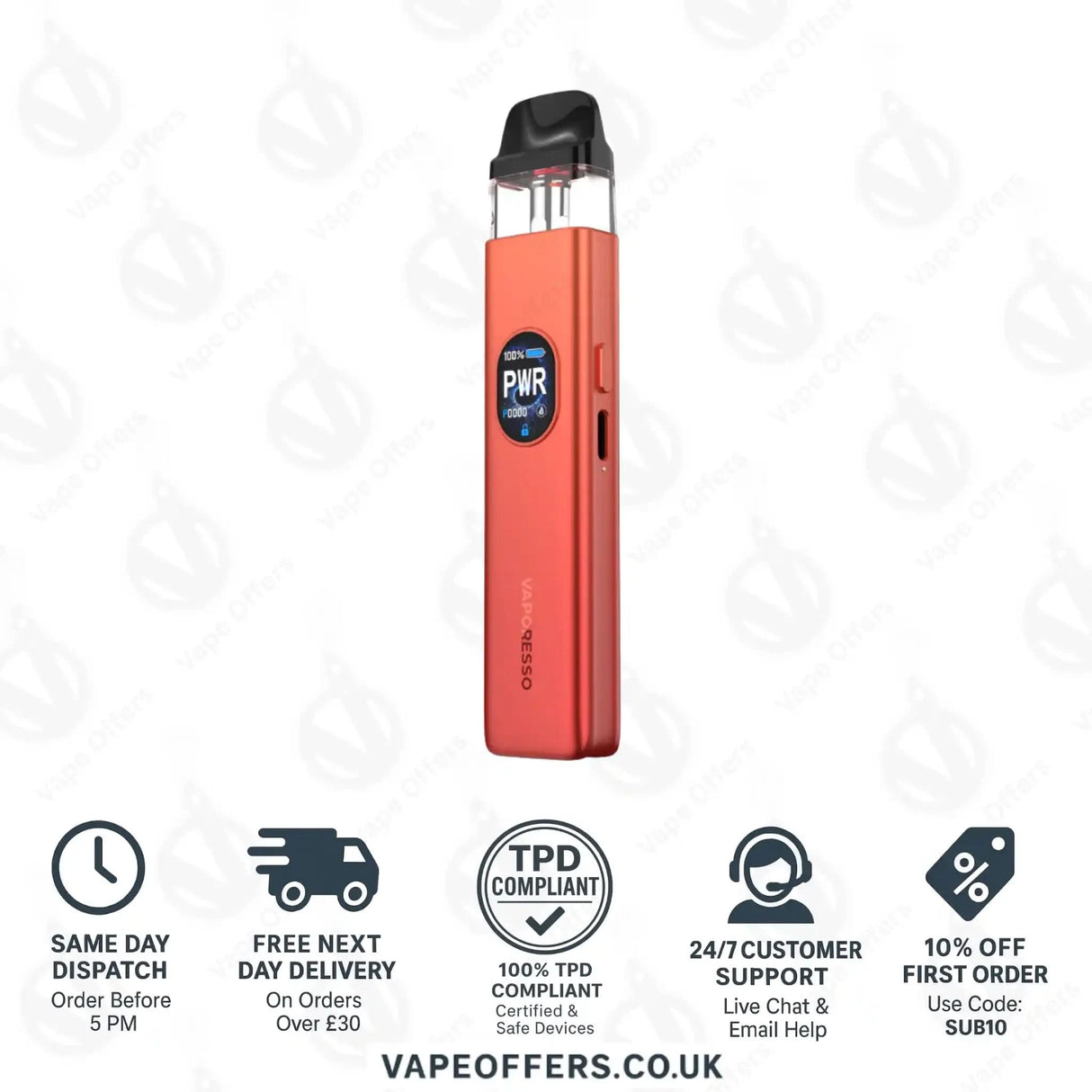 Coral Red Vaporesso XROS 5 Pod Kit