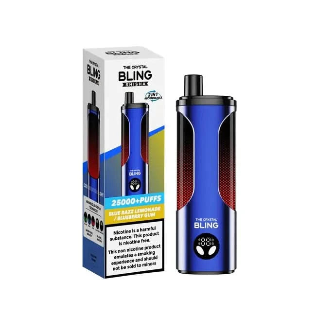 Crystal Bling shisha 25000 - Blue Razz Lemonade / Blueberry Gum
