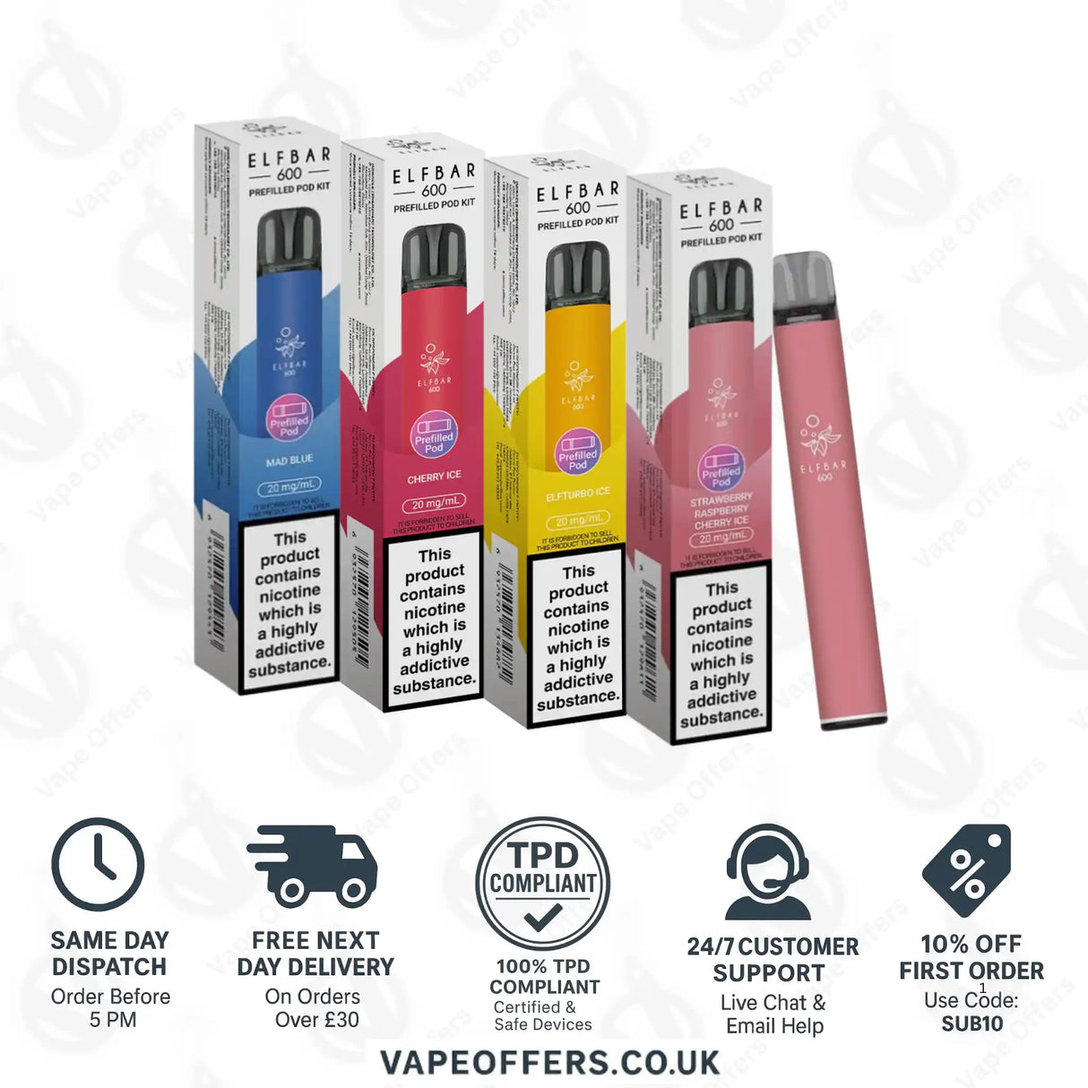 Elf Bar 600 Prefilled Pod Vape Kit