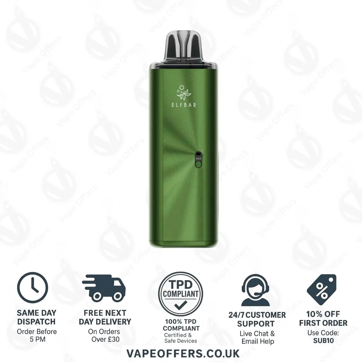 Elf Bar ELFX Mega Pod Kit Green