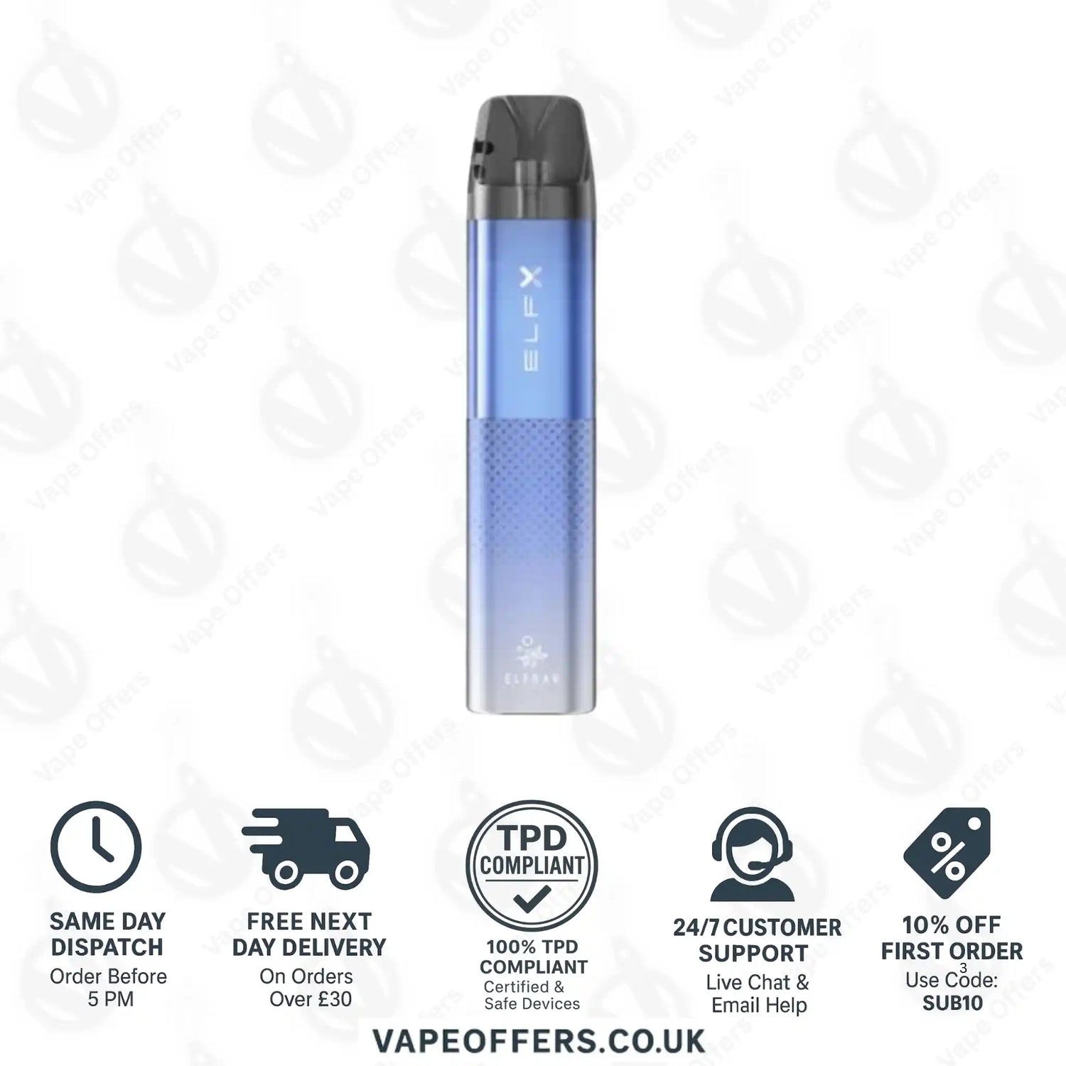 Elf Bar ELFX Pod Vape Kit Blue