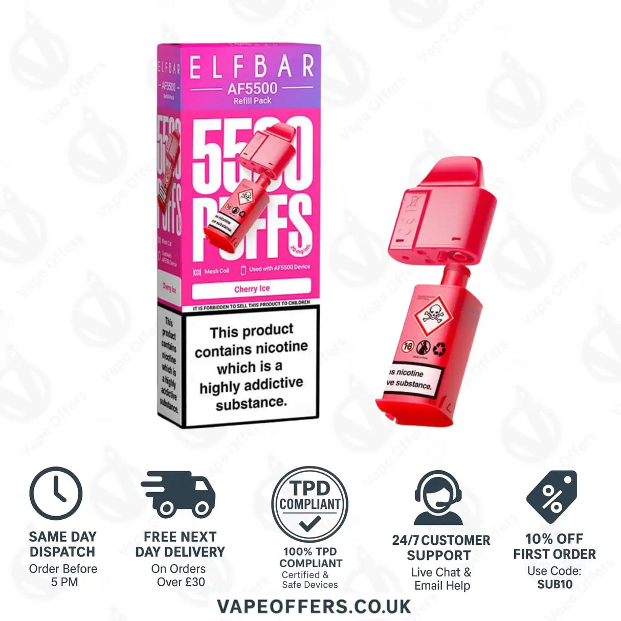 Elfbar AF5500 Prefilled Pods Cherry Ice