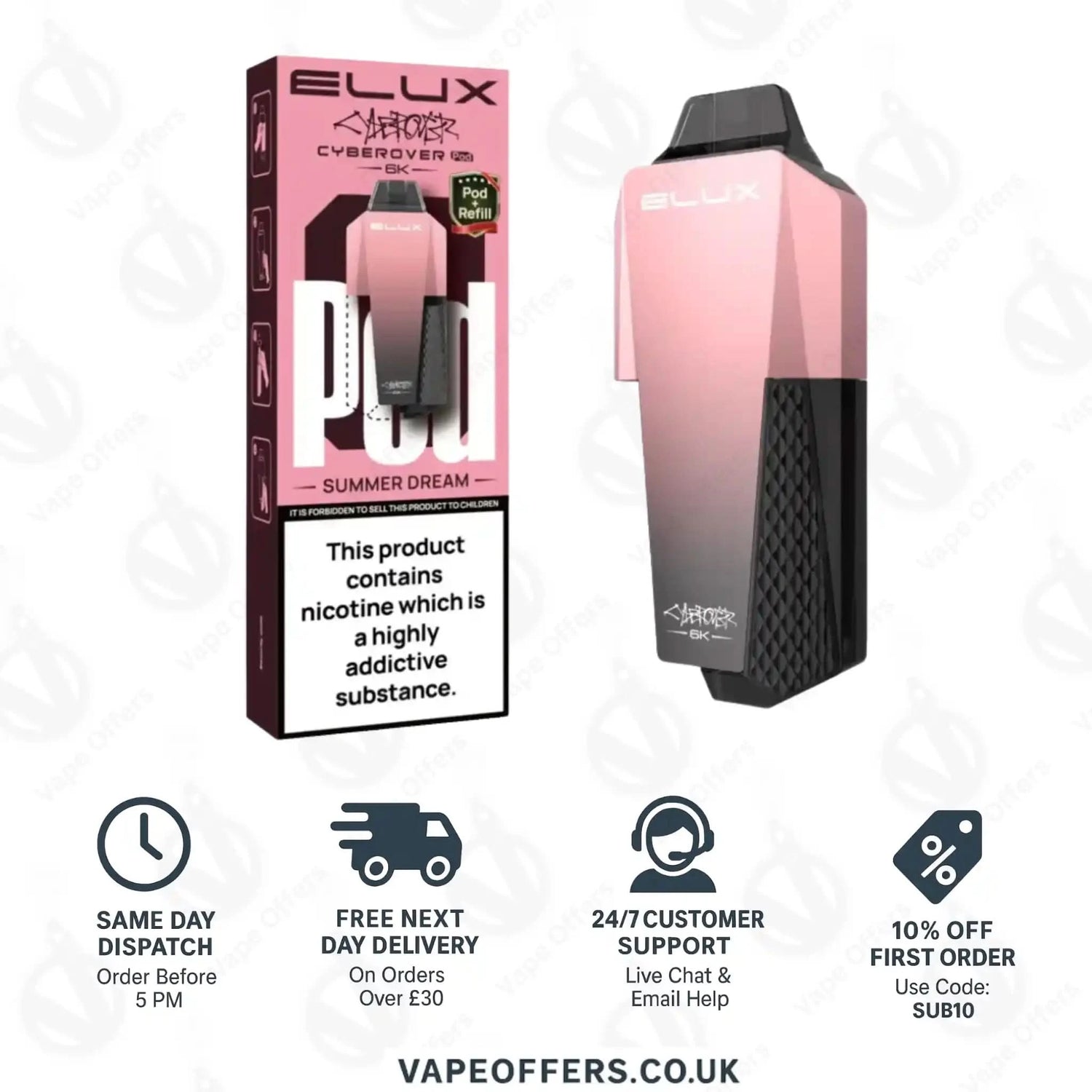 Elux Cyberover 6K Summer Dream Prefilled Pod