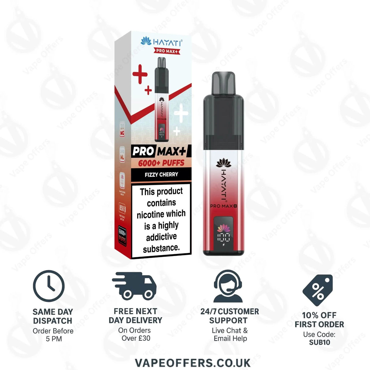 Hayati Pro Max Plus 6000 Pod Kit Fizzy Cherry