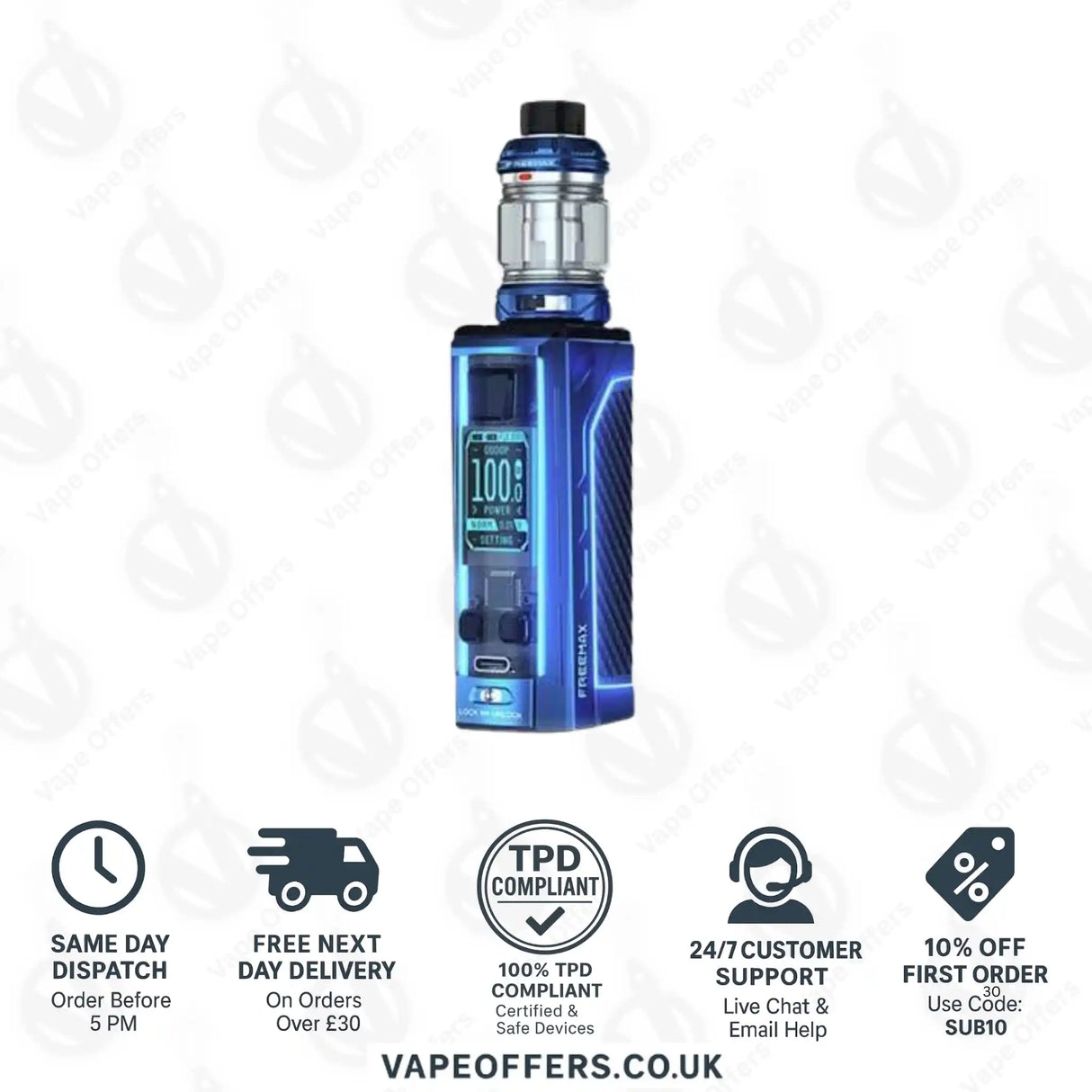 Freemax Maxus 2 200W Vape Kit Blue