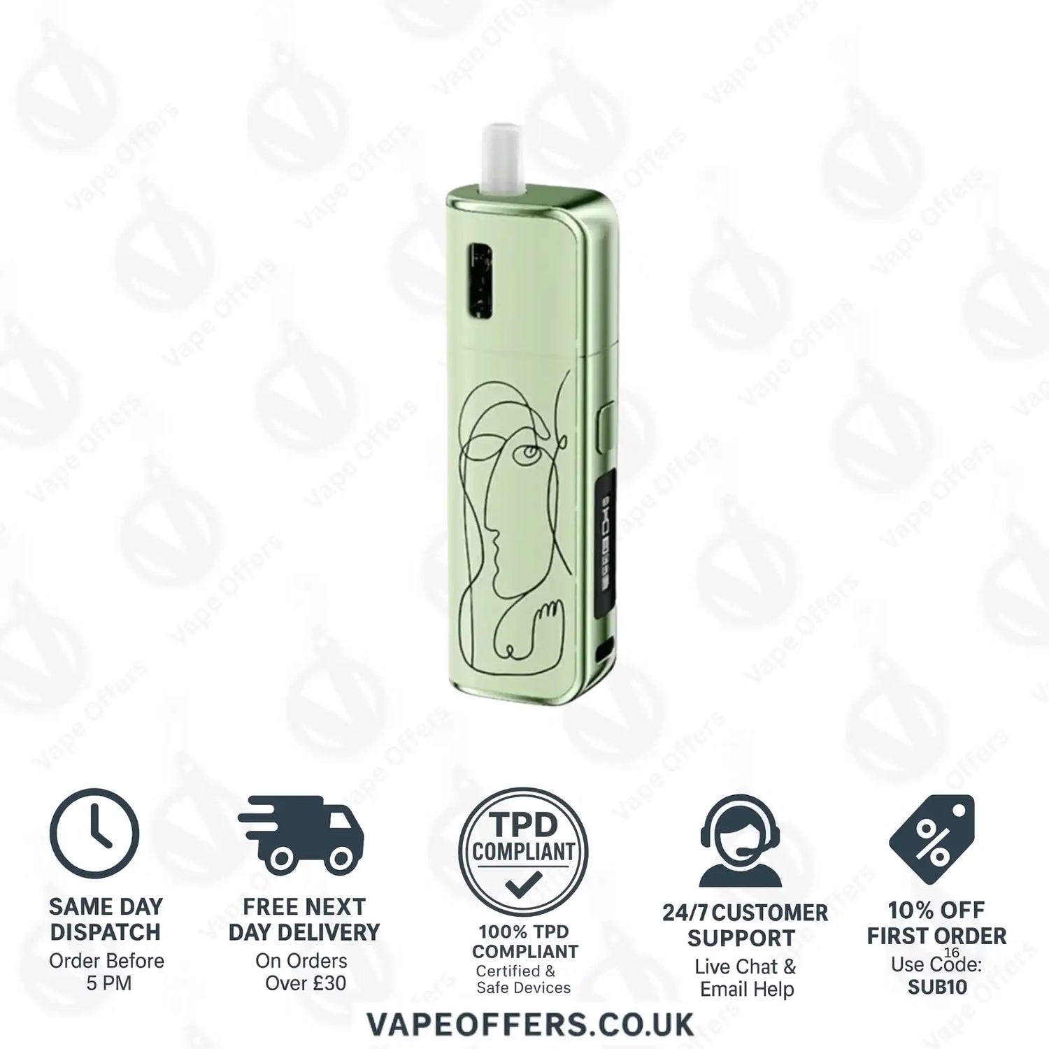 Geekvape Soul Pod Kit Olive Green