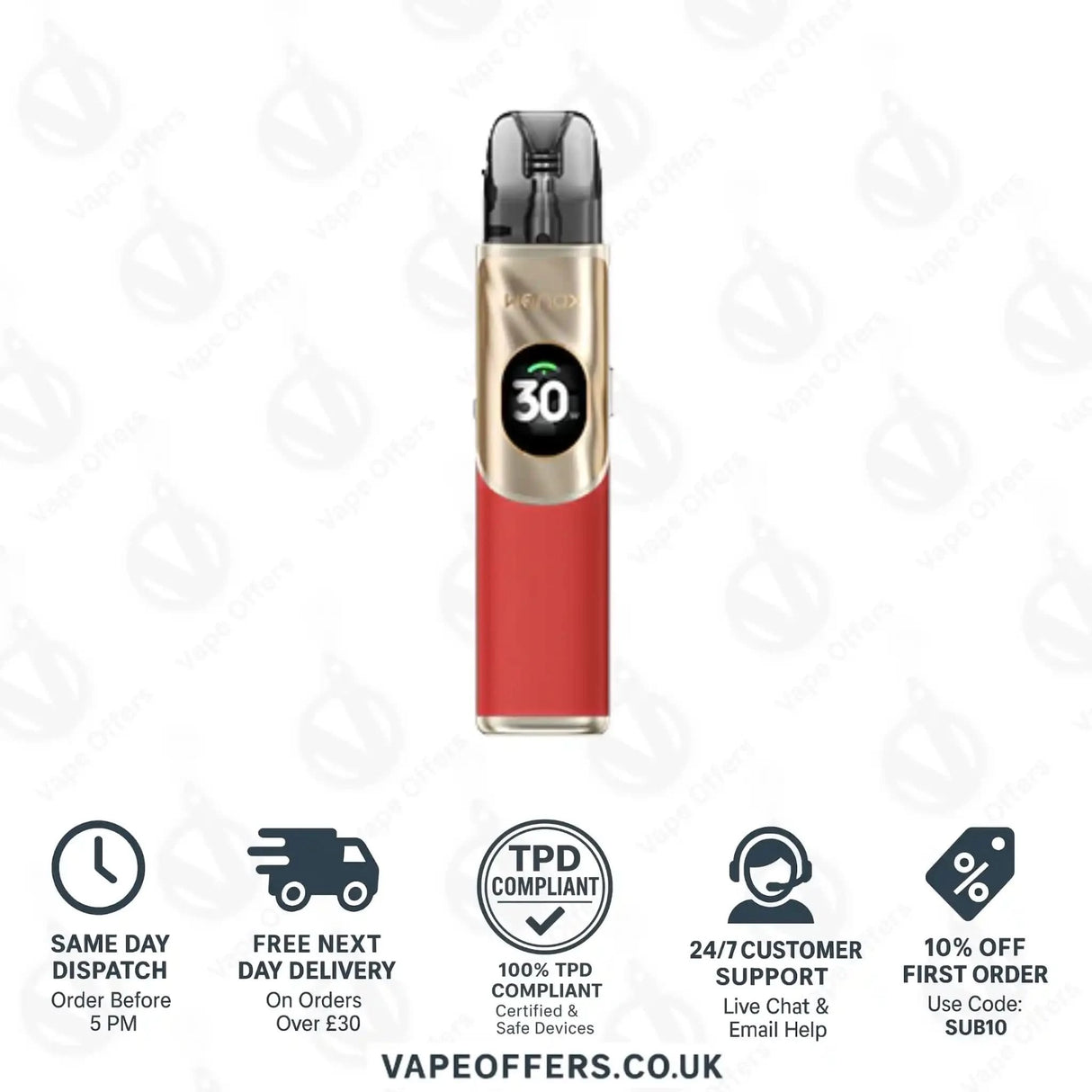 Geekvape Wenax Q2 Pod Kit Ruby Amber