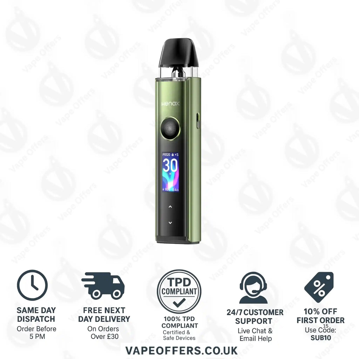 Geekvape Wenax Q Pro Pod Kit Aurora Green