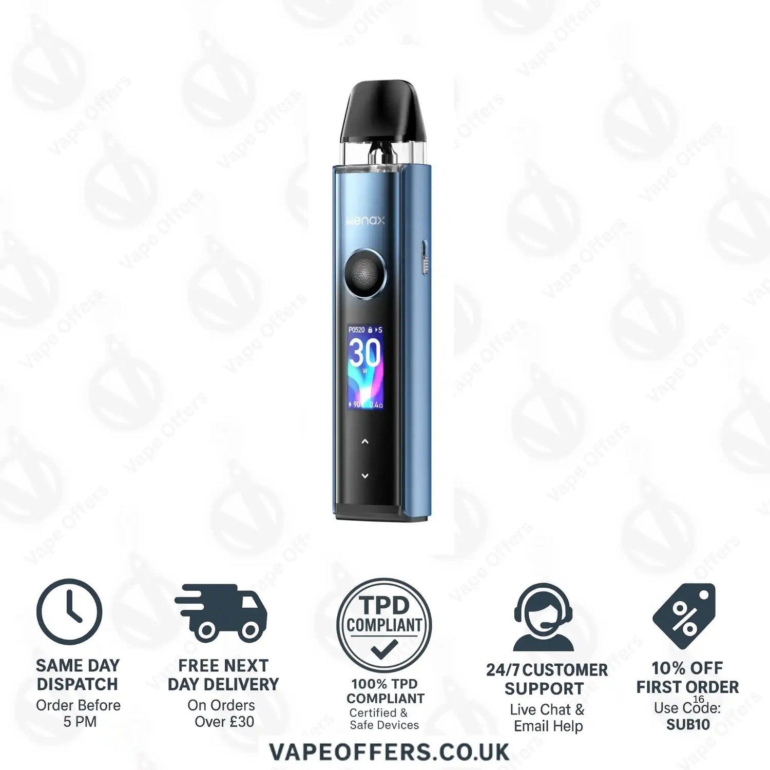 Geekvape Wenax Q Pro Pod Kit Azure Blue