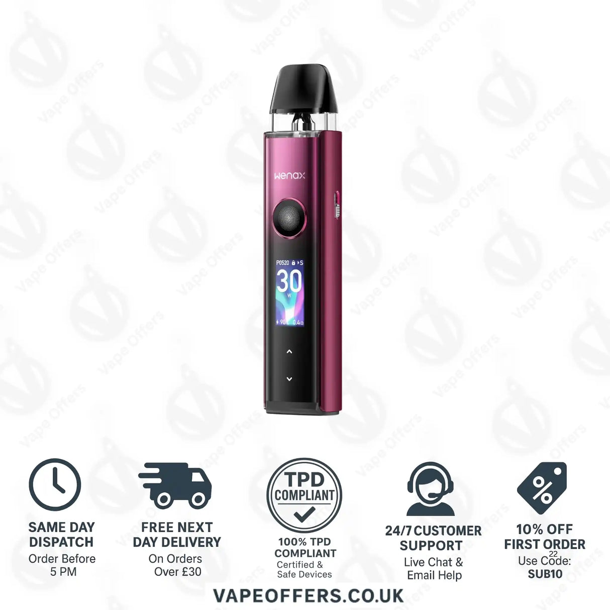 Geekvape Wenax Q Pro Pod Kit Twilight Red