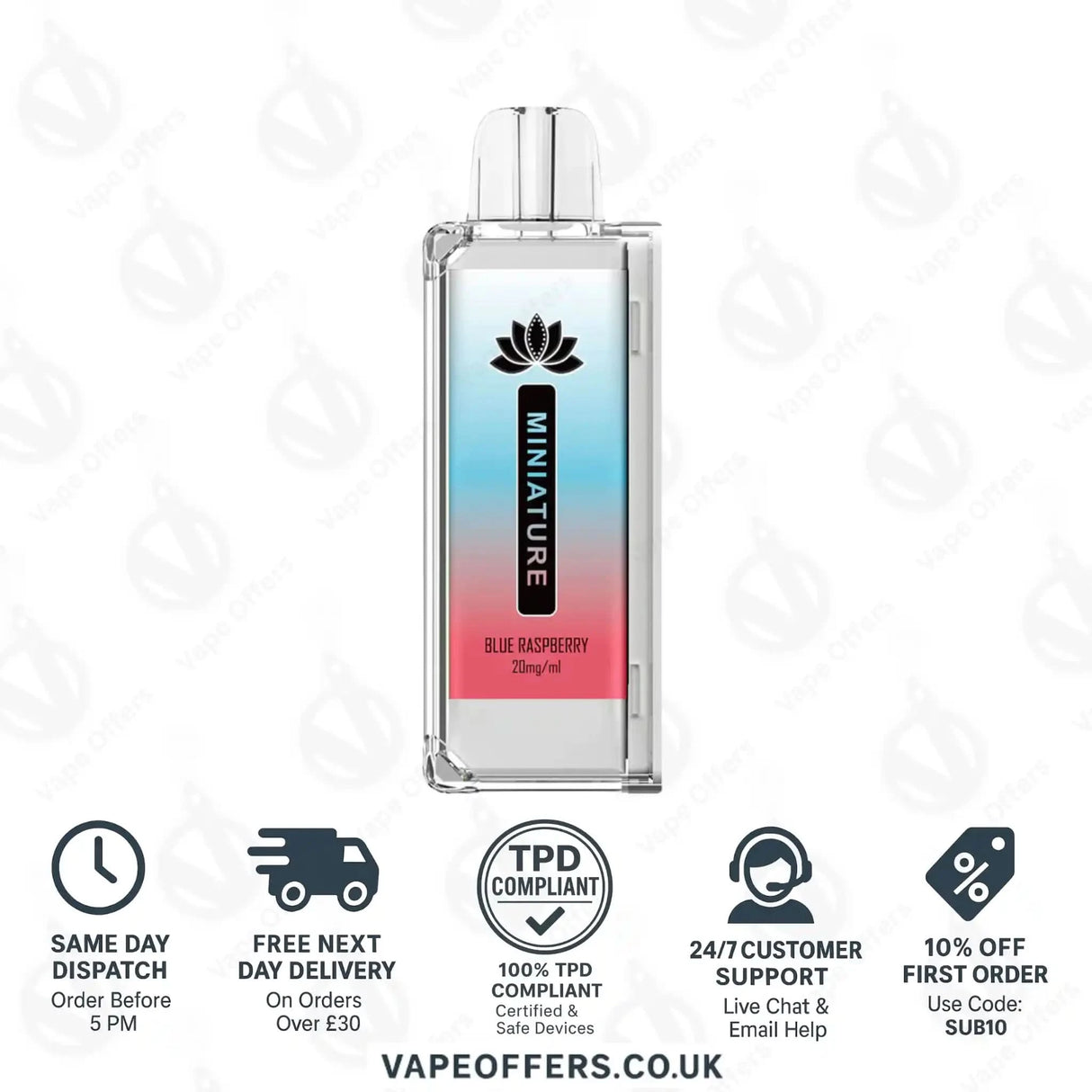 Hayati Miniature 600 Prefilled Pods Blue Raspberry