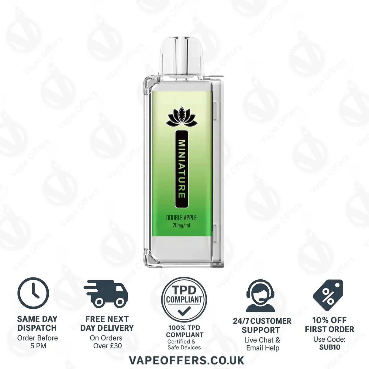 Hayati Miniature 600 Prefilled Pods Double Apple