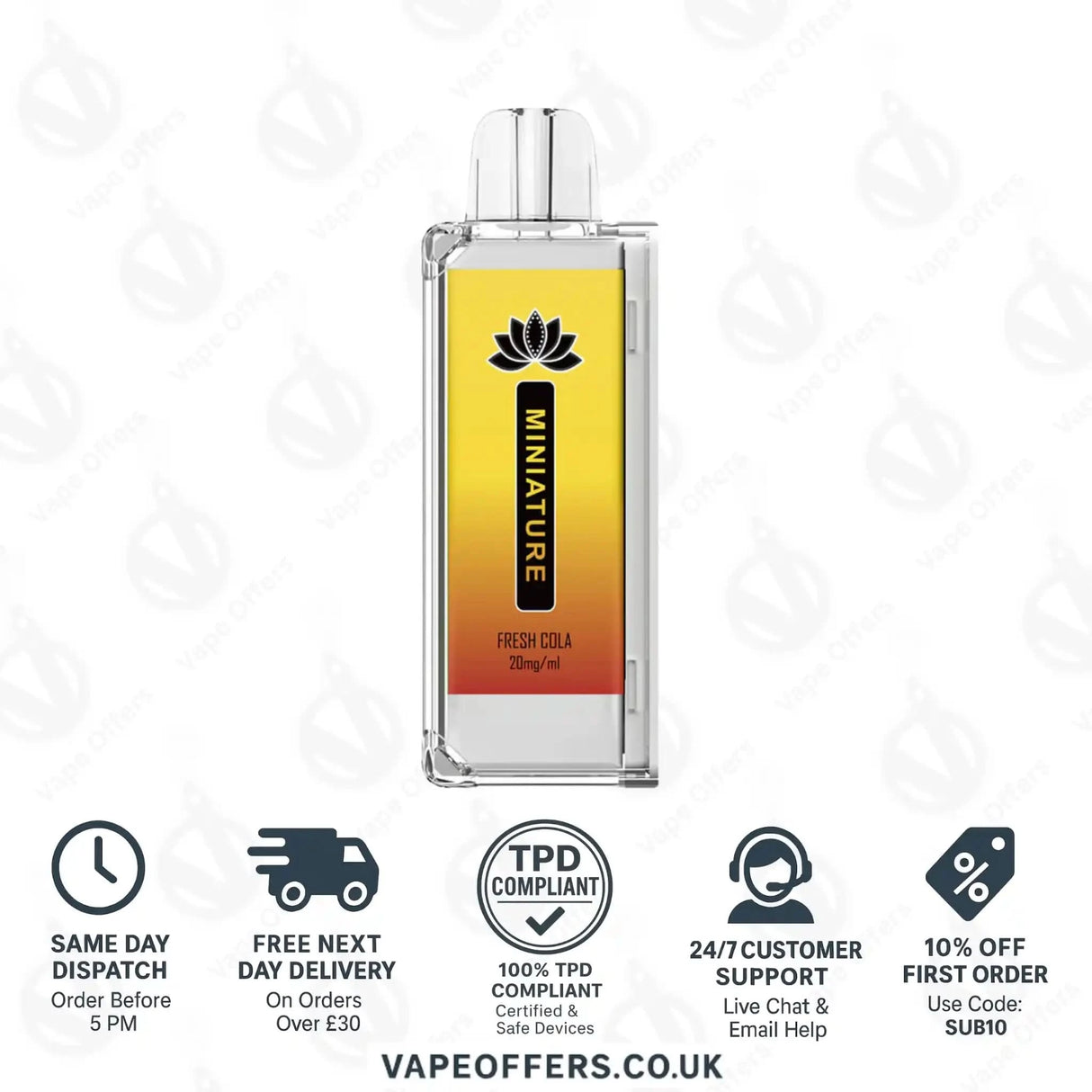 Hayati Miniature 600 Prefilled Pods Fresh Cola