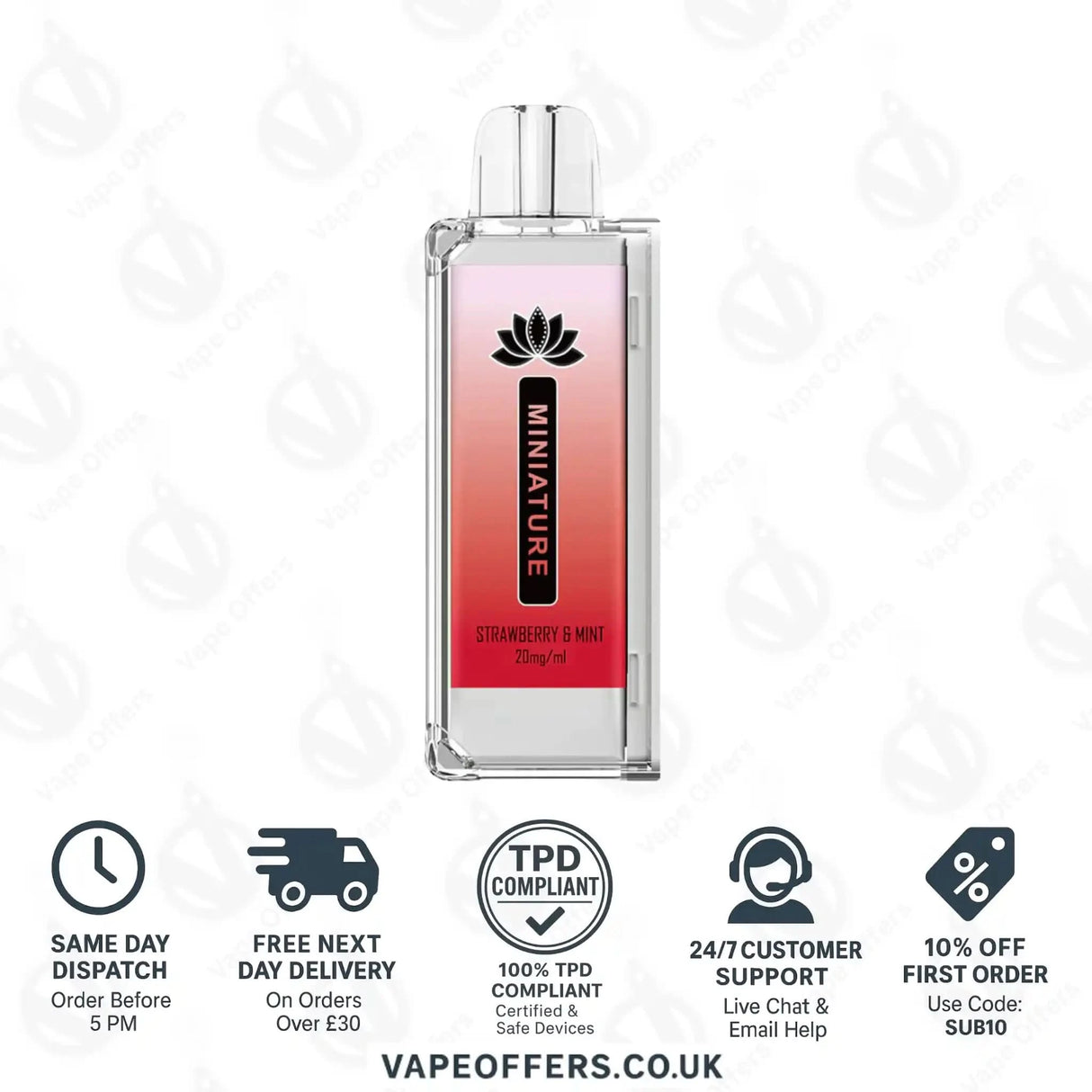 Hayati Miniature 600 Prefilled Pods Strawberry & Mint