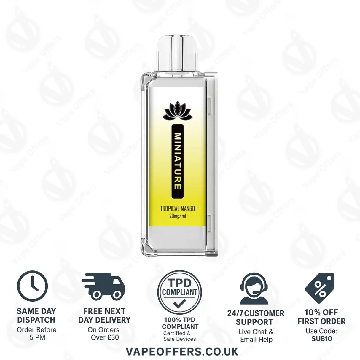 Hayati Miniature 600 Prefilled Pods Tropical Mango