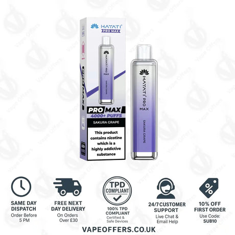 Hayati Pro Max 4000 Vape Kit Sakura Grape