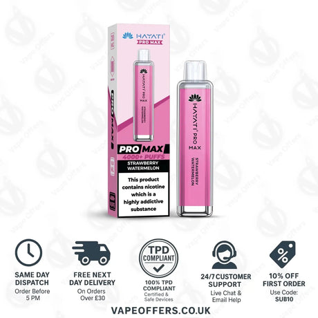 Hayati Pro Max 4000 Vape Kit Strawberry Watermelon