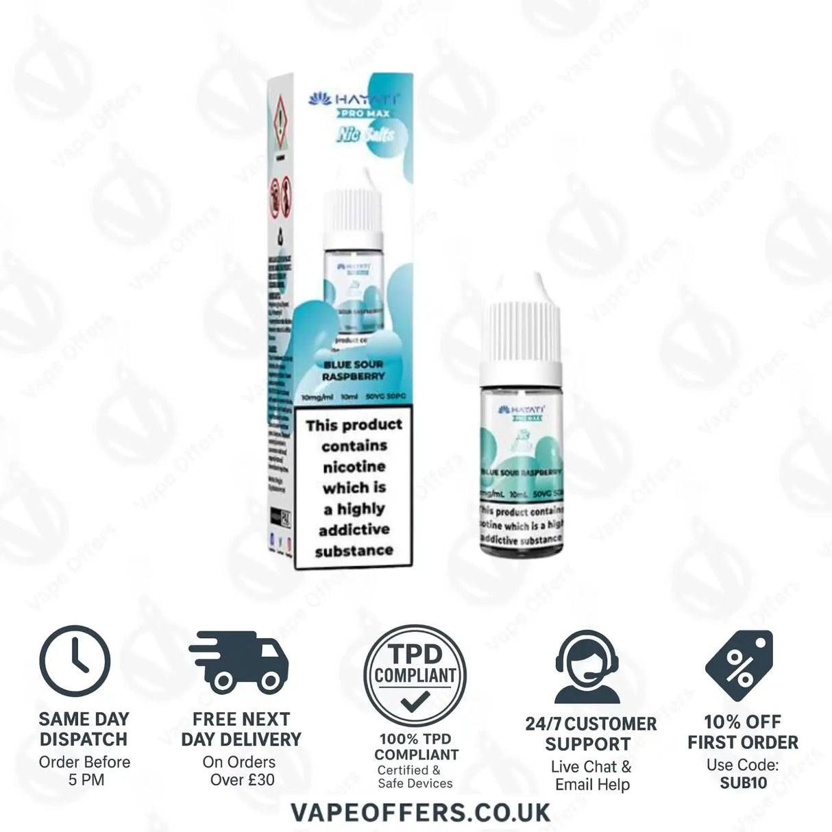 Hayati Pro Max Nic Salts Blue Sour Raspberry