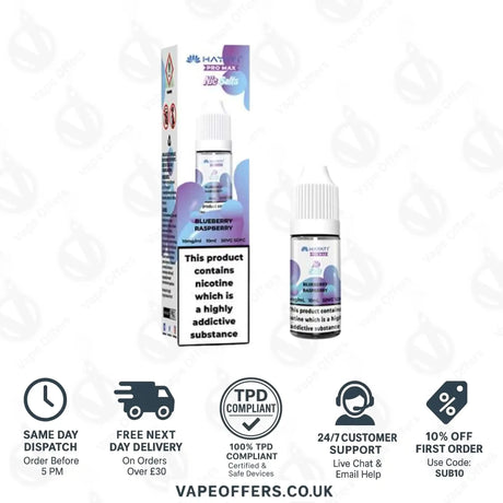 Hayati Pro Max Nic Salts Blueberry Raspberry