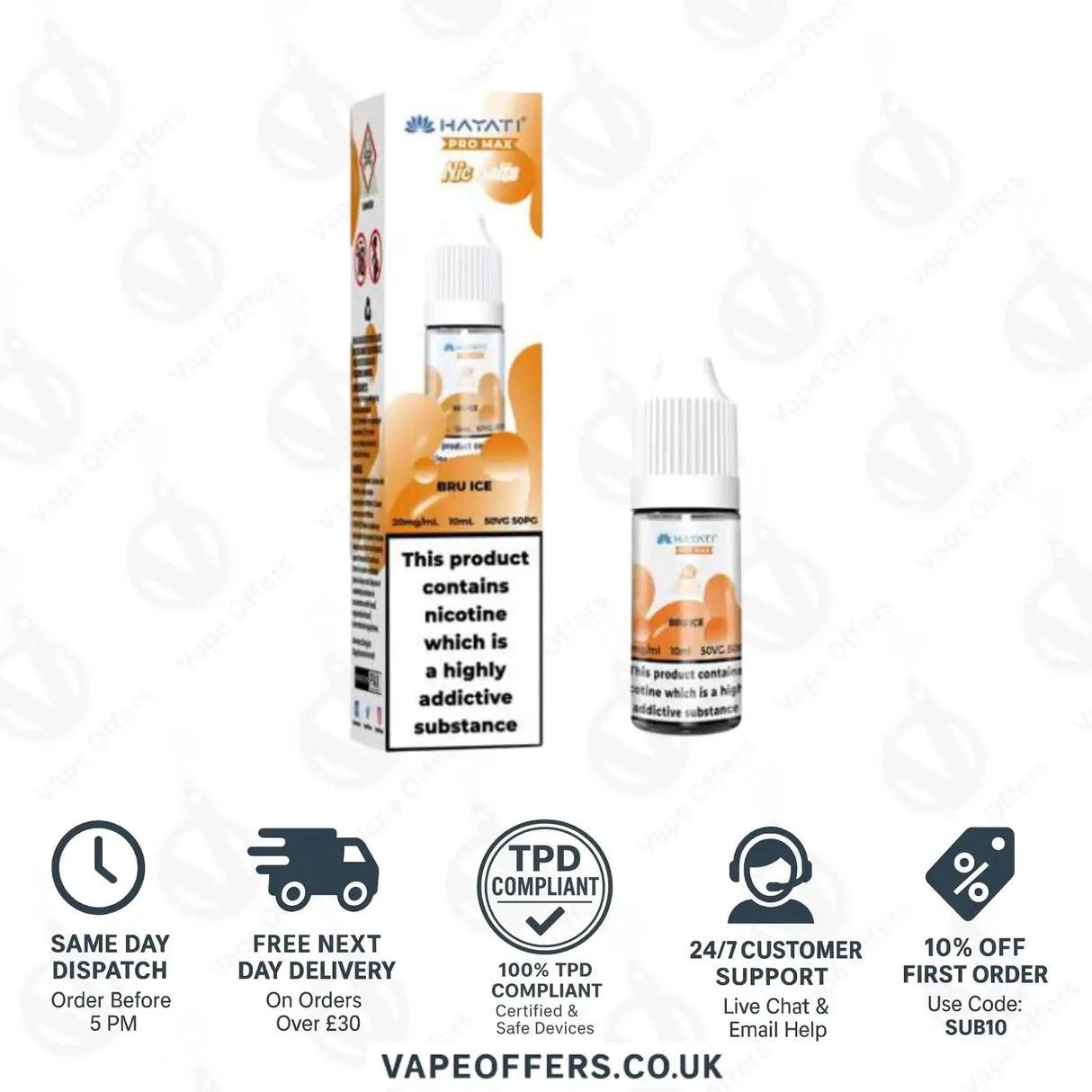 Hayati Pro Max Nic Salts Brue Ice