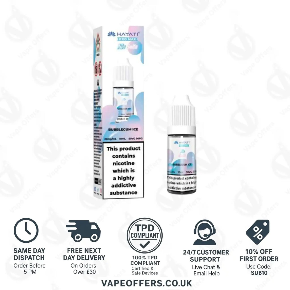 Hayati Pro Max Nic Salts Bubblegum Ice