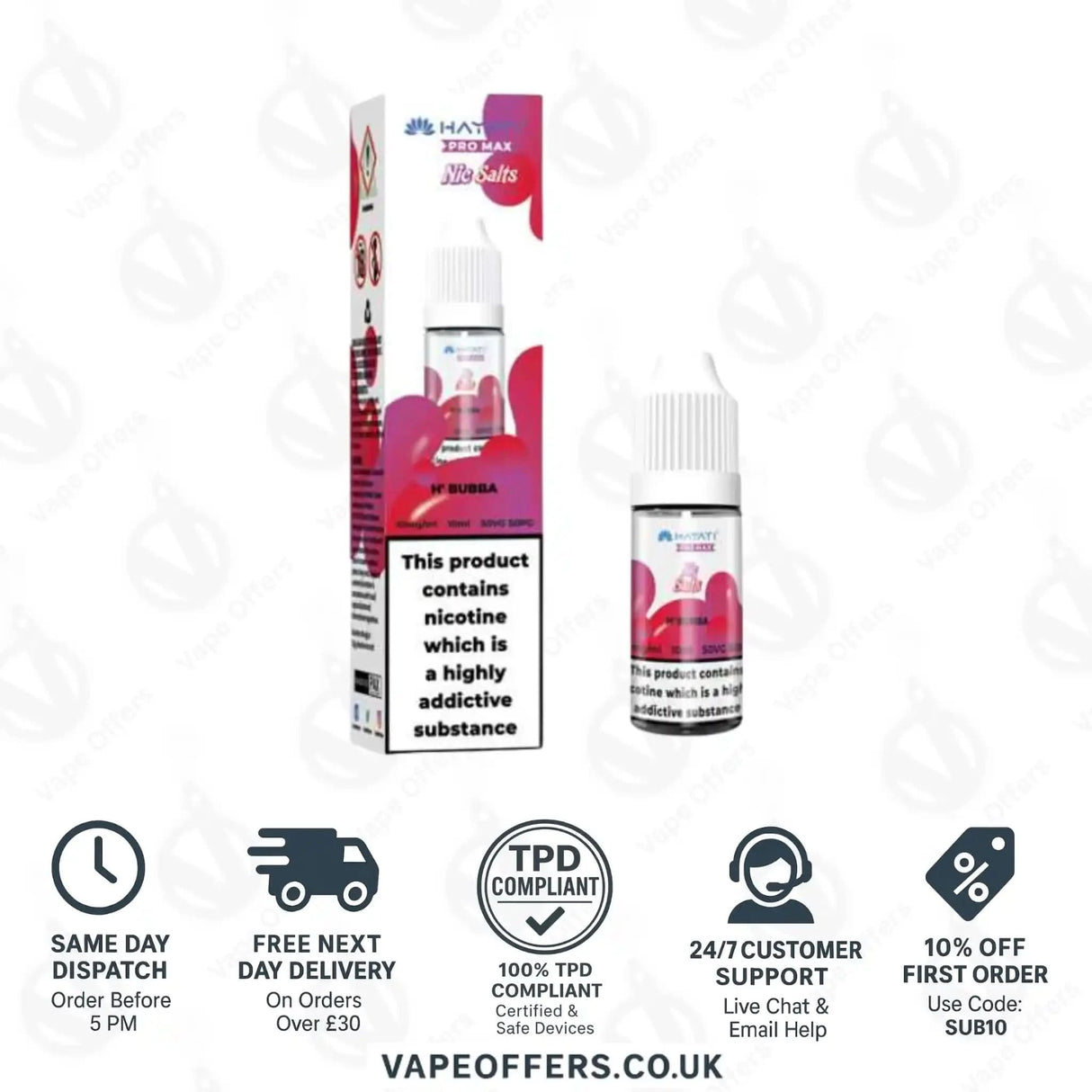 Hayati Pro Max Nic Salts H’Hubba