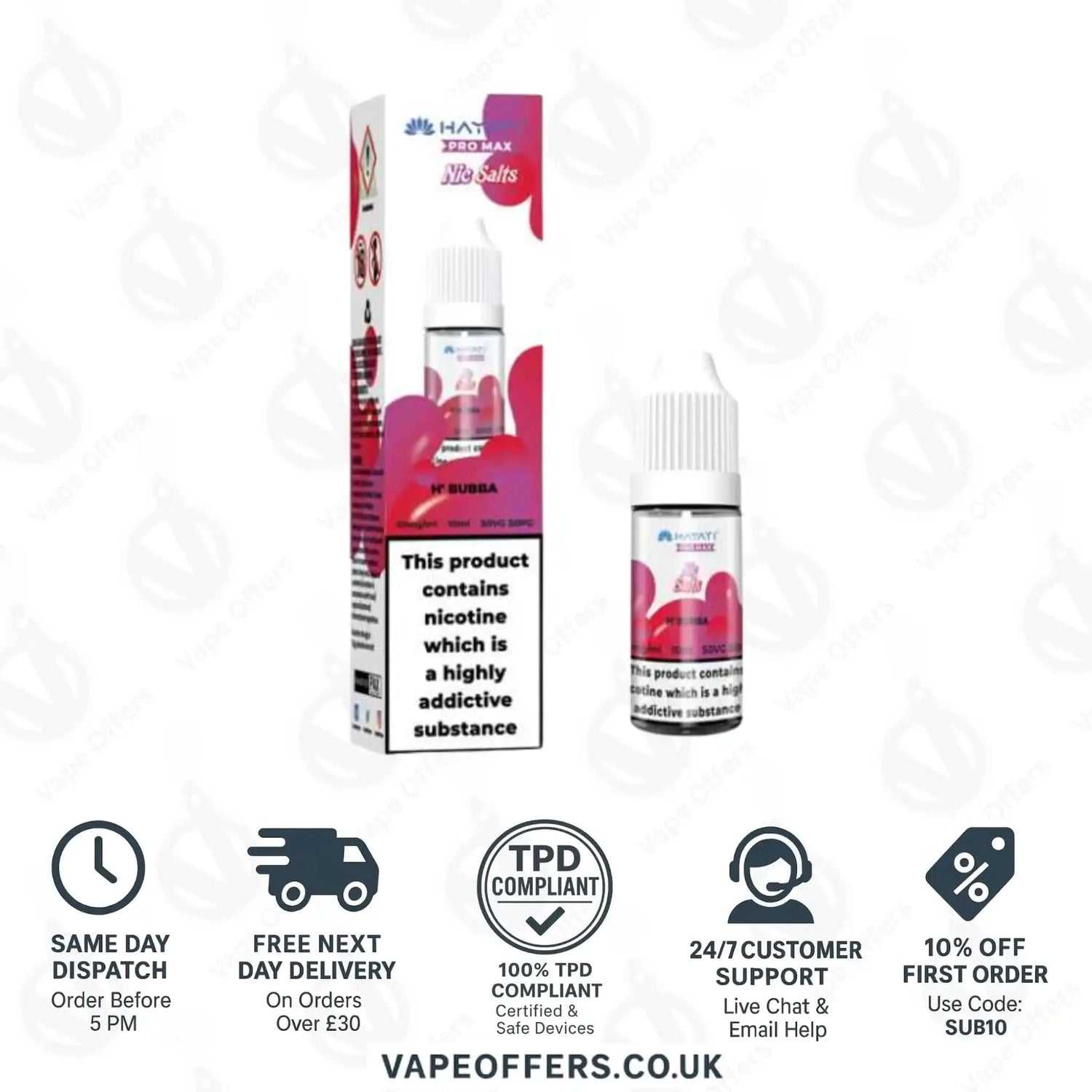 Hayati Pro Max Nic Salts H’Hubba