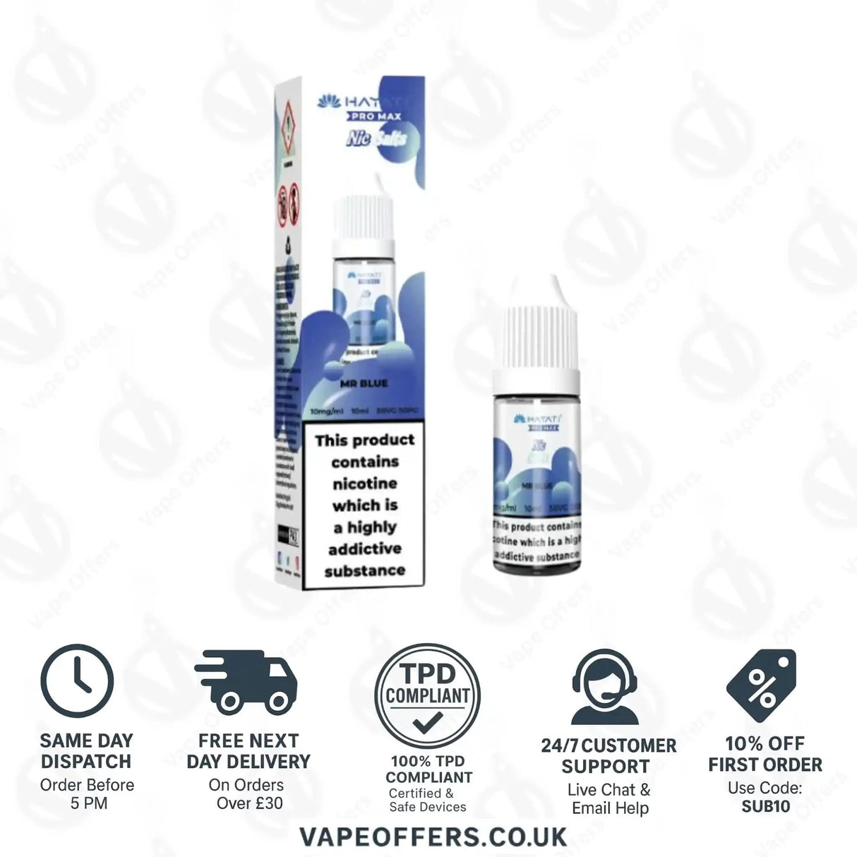 Hayati Pro Max Nic Salts Mr Blue