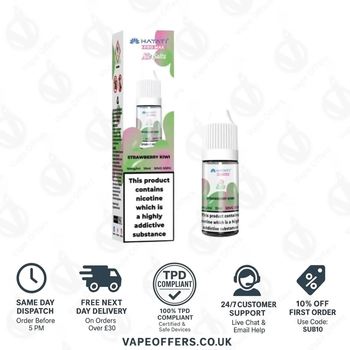 Hayati Pro Max Nic Salts Strawberry Kiwi