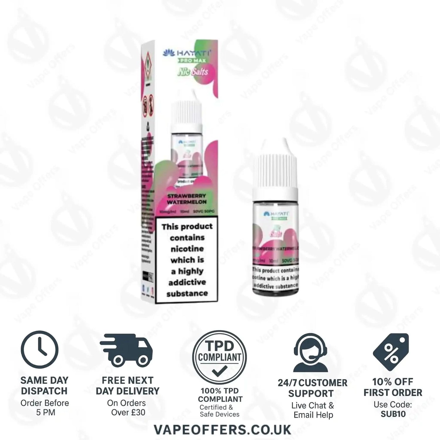 Hayati Pro Max Nic Salts Strawberry Watermelon