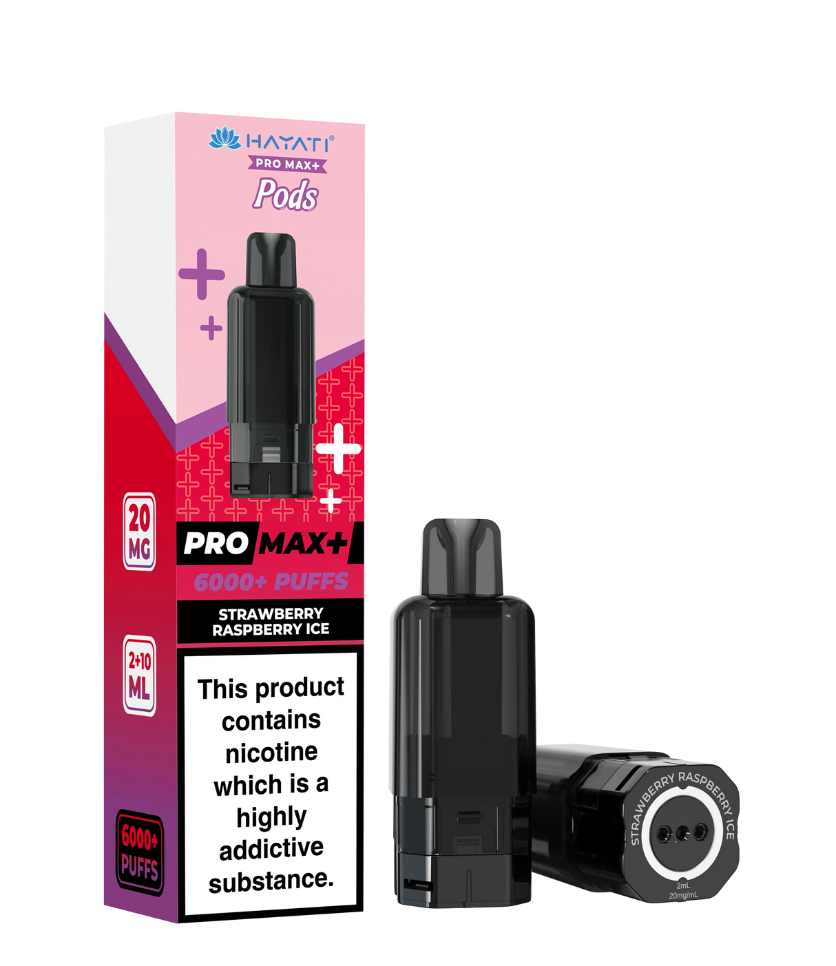 Hayati Pro Max+ Pods - Strawberry Raspberry Ice