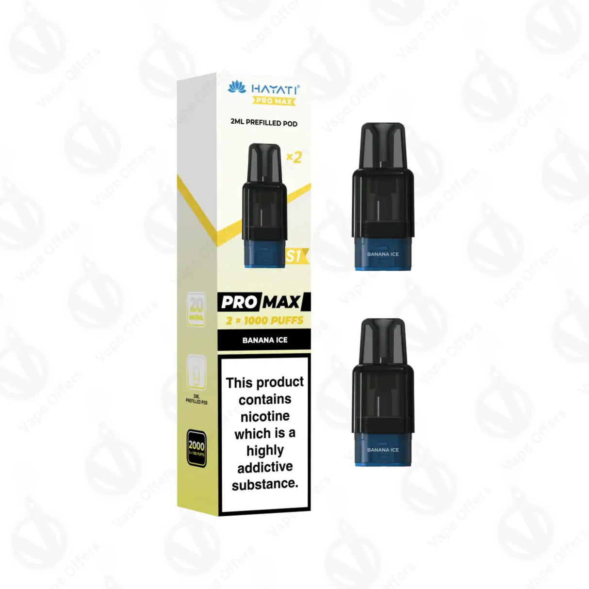 Hayati Pro Max S1 Banana Ice Prefilled Pod